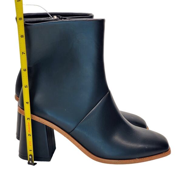 NWT Time and Tru Women's Square Toe Sz 8 Dress Boots WMTT42fM018l Booties Black - Picture 11 of 12